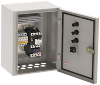 Ящик управления РУСМ5112-1874 нереверсивный 1 фидер автоматический выключатель на каждый фидер без переключателя на автоматический режим с контактами состояния на автоматическом выключателе 0,6А IEK
