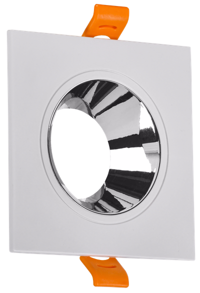 LIGHTING Downlight 4107 recessed swivel for GU10 lamp white/chrome plastic IEK