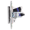 SKANDY Розетка компьютерная RJ45 кат.6 SK-K02N металл никель IEK3