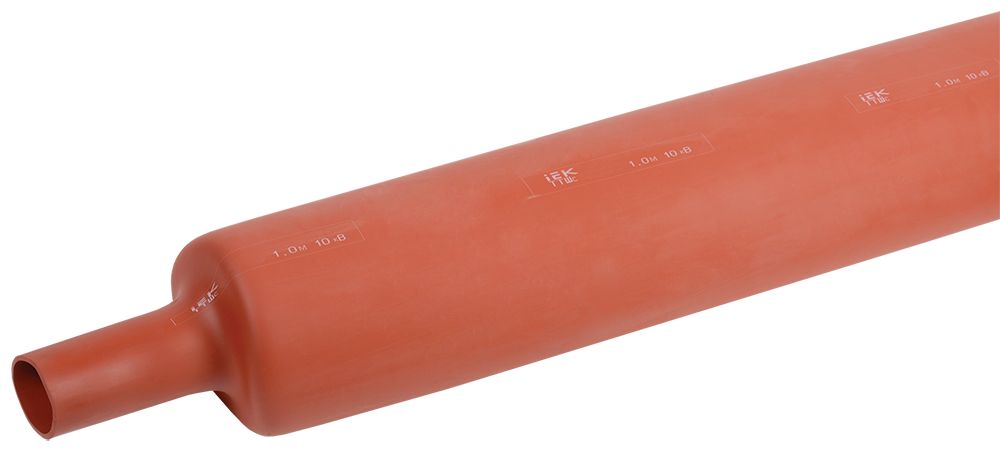 Трубка термоусаживаемая ТТШс 120/50 10кВ 2,5:1 красная (1м) IEK (UMB-T10-120-50-25-1-K04)