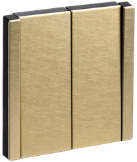 FORTE&PIANO Выключатель 2-клавишный перекрестный 10А FP609M металл шампань IEK