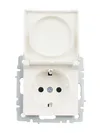 BRITE Socket with ground with shutters with cover 16A IP20 PCbsh10-3-BrP pearl IEK8