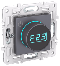 SKANDY Термостат электронный с индикацией SK-T01T титан IEK