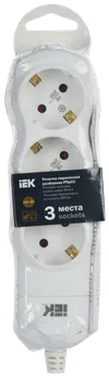 Portable collapsible socket RPr03 3 places IEK1