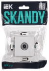 SKANDY Розетка TV оконечная SK-A12W арктический белый IEK1