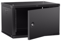 ITK LINEA W Шкаф настенный 6U 600х450мм дверь металл черный 2.0