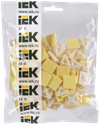 Площадка самоклеящаяся 20х20 белая под хомуты (100шт) IEK1