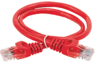 ITK Коммутационный шнур (патч-корд) кат.5E UTP PVC 10м красный