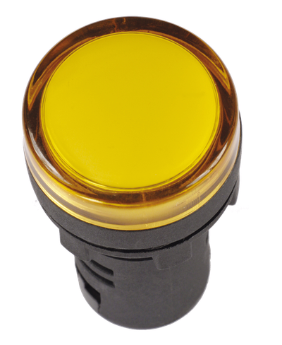 Лампа AD16DS(LED)матрица d=16мм желтый 230В AC IEK