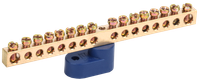 Neutral insulated bus bar with one corner insulator SHNI-6x9-16-U1-S IEK