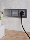 BRITE Розетка USB A+C 18Вт РЮ11-1-БрА алюминий IEK7