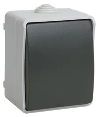 ФОРС Выключатель кнопочный для открытой установки 10А IP54 ВСк20-1-0-ФСр серый IEK