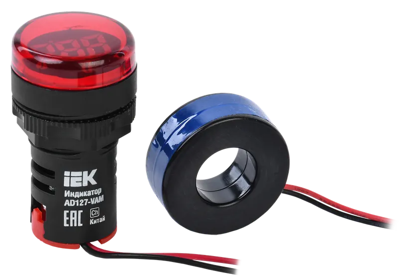 Индикатор значения напряжения и тока AD127-VAM IEK (BBI40-VAM ...