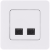 INSPIRIA Розетка компьютерная двойная RJ45 категория 5Е UTP белый1