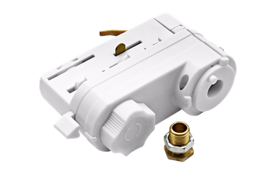 Электрический адаптер (шинопровод) белый LEDEL