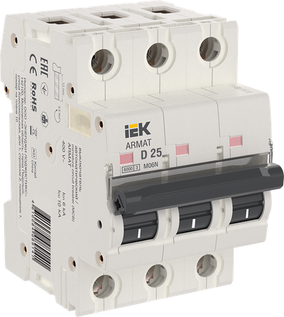 ARMAT Автоматический выключатель M06N 3P D 25А IEK