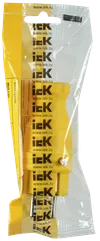 Вилка прямая ВБп3-1-0м IP44 ОМЕГА каучук жёлтая IEK1