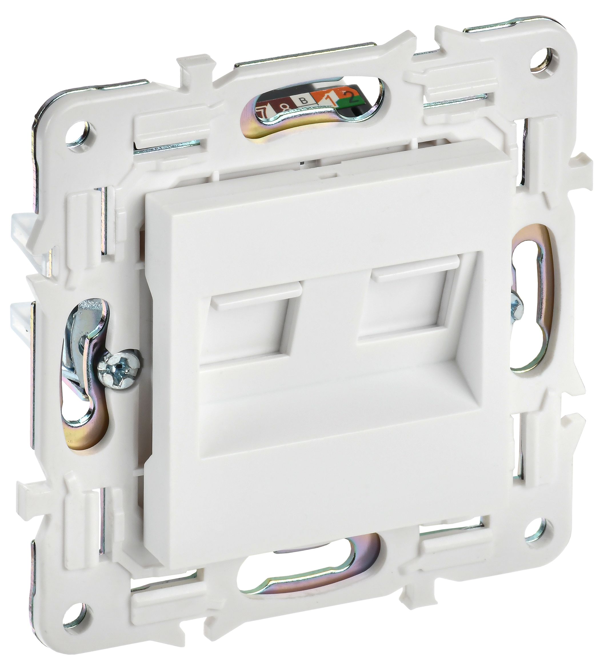 SKANDY Розетка компьютерная двойная RJ45 кат.6 SK-K04W арктический белый IEK