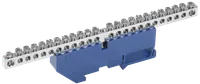 Шина N "ноль" на DIN-изоляторе с никелевым покрытием ШНИ-6х9-24-Д-С IEK