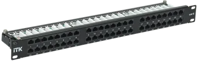 ITK 1U патч-панель кат.6 UTP 48 портов (Dual IDC) высокой плотности