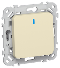 FLITE Выключатель 1-клавишный кнопочный с индикацией 10А ВС11-2-1-ФлН навахо IEK