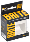 BRITE Подсветка светодиодная встраиваемая ПЛ20-БрБ белый IEK1