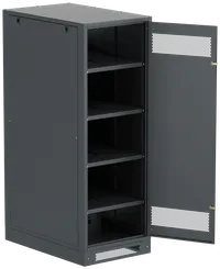 ITK LINEA B Шкаф (пустой) 1700х600х950мм металлическая дверь черный