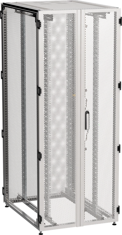 ITK by ZPAS Шкаф серверный 19" 42U 800х1200мм двухстворчатые перфорированные двери серый РФ