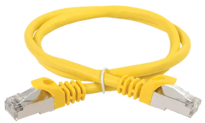 ITK Коммутационный шнур (патч-корд) кат.6 FTP LSZH 0,5м жёлтый