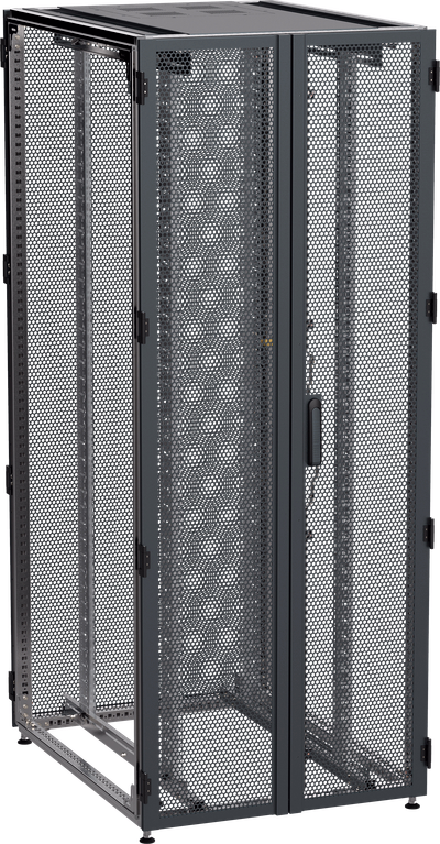 ITK by ZPAS Шкаф серверный 19" 42U 800х1200мм двухстворчатые перфорированные двери черный РФ