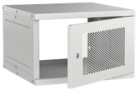 Шкаф настенный 19" 6U 600х600мм перфорированная дверь серый GENERICA