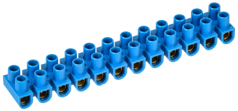 Screw-type terminal clips ZVI-20 4-10mm2 12steam IEK blue 