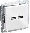 BRITE USB socket A+A 5V 3.1A RYU10-1-BrB white IEK0