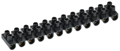 Screw-type terminal clips ZVI-10 2,5-6mm2 2x12steam IEK black