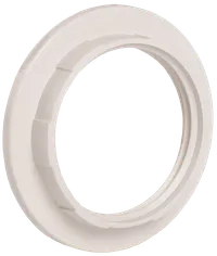 Ring to socket, plastic, E27, white, individual package, IEK