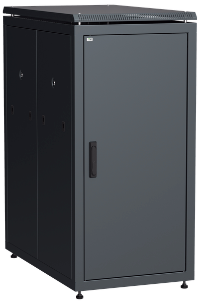 ITK LINEA N Шкаф сетевой 19" 24U 600х1000мм металлические двери черный