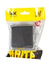 BRITE Socket with ground with shutters with cover 16A IP20 PCbsh10-3-BrG graphite IEK6