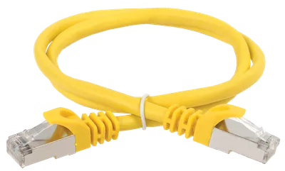 ITK Коммутационный шнур (патч-корд) кат.5E FTP 1м желтый