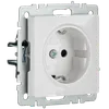 BRITE Socket with ground with shutters 16A PC14-1-0-BrB white IEK4