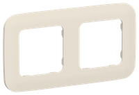 FLITE Рамка 2-местная РУ-2-А-ФлСл сливочный IEK