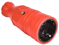 OMEGA Portable socket RBp14-1-0m IP20 rubber red IEK