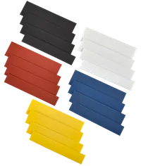 TTU set 8/4, 10/5, 12/6, 14/7 yellow, blue, red, black, white 20x8 cm/pack. IEK