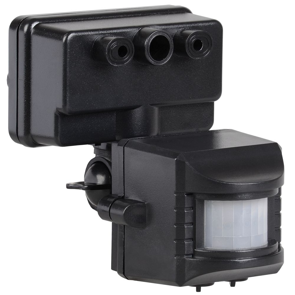 Датчик движения ДД-019 1100Вт 120град 12м IP44 черный IEK (LDD13-019-1100-002)