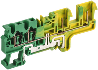 ARMAFIX Клемма пружинная CX2,5-4-2B PE разъемная 2,5мм2 четырехконтактная (2 зажима 2 разъема) заземляющая IEK