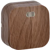 VC20-2-1-XD Double-button switch with indicator 10A open installation GLORY (oak) IEK