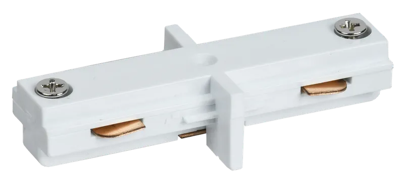 Соединитель прямой внутренний для однофазного шинопровода белый IEK