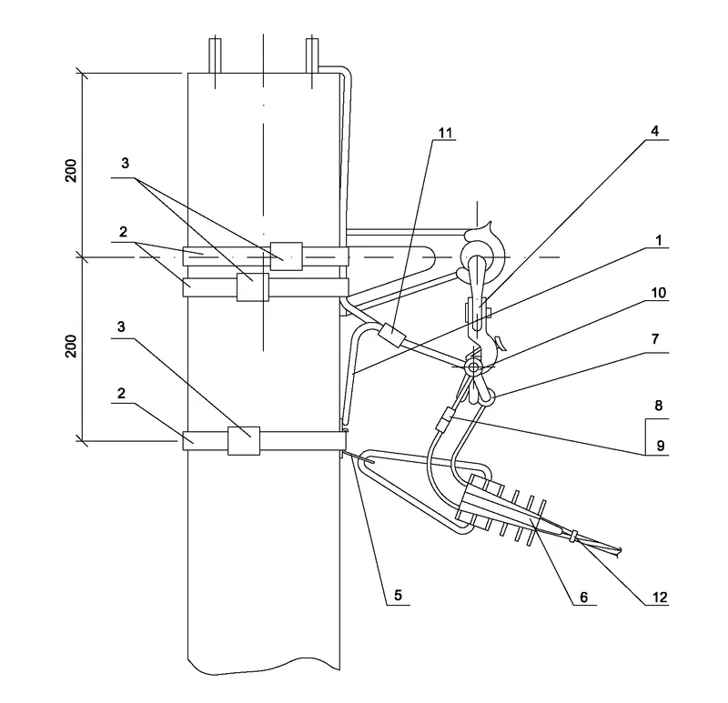 Установка предохранителя на ответвлении от ВЛ к вводам IEK (ASIP-BET ...