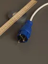 VBp3-1-0m Plug straight OMEGA IP44 rubber blue IEK5