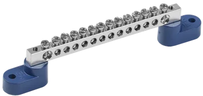 Шина N "ноль" на двух угловых изоляторах с никелевым покрытием ШНИ-6х9-14-У2-С IEK
