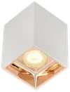 LIGHTING Светильник 4112 накладной потолочный под лампу GU10 белый/золото пластик IEK3